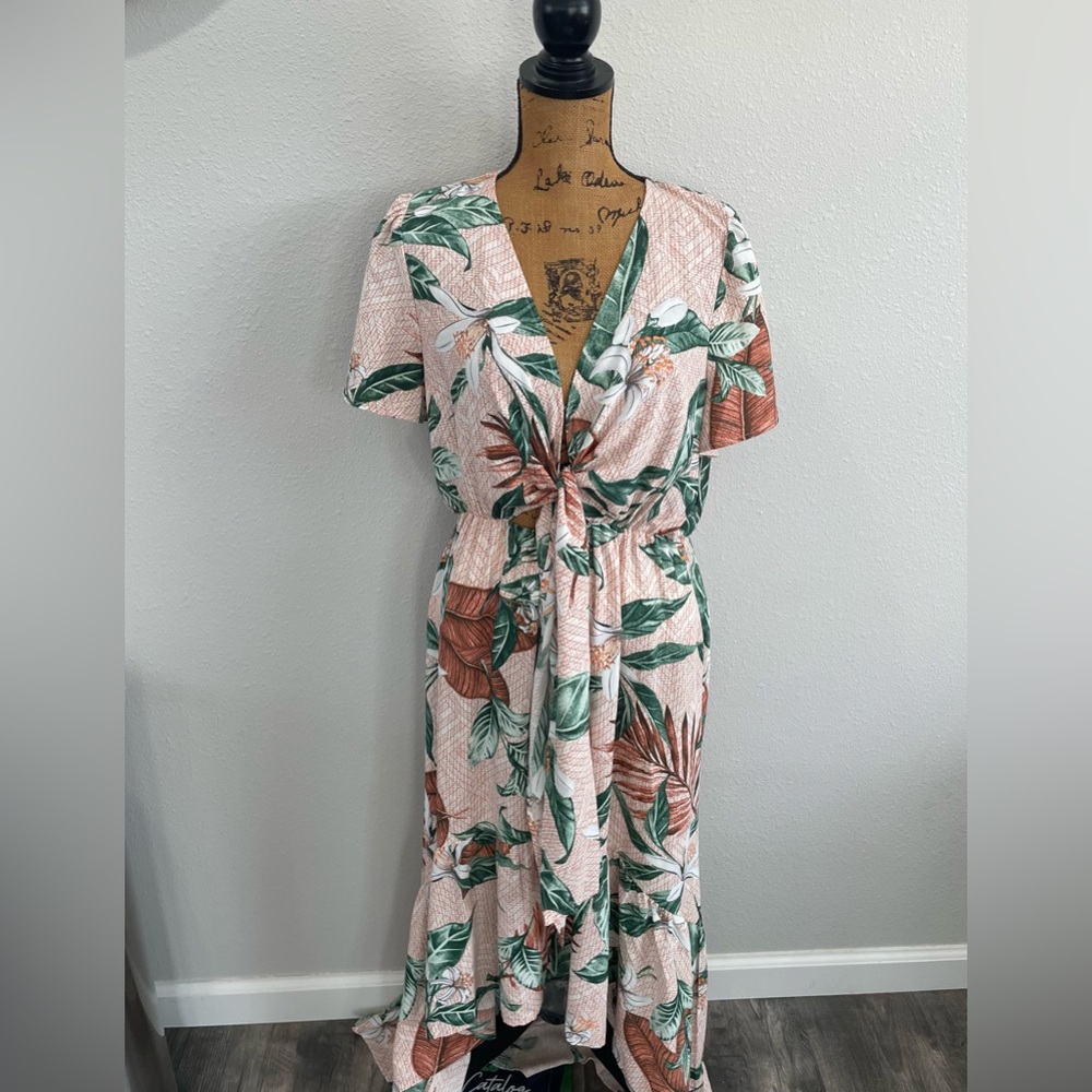 Floral High Low Dress